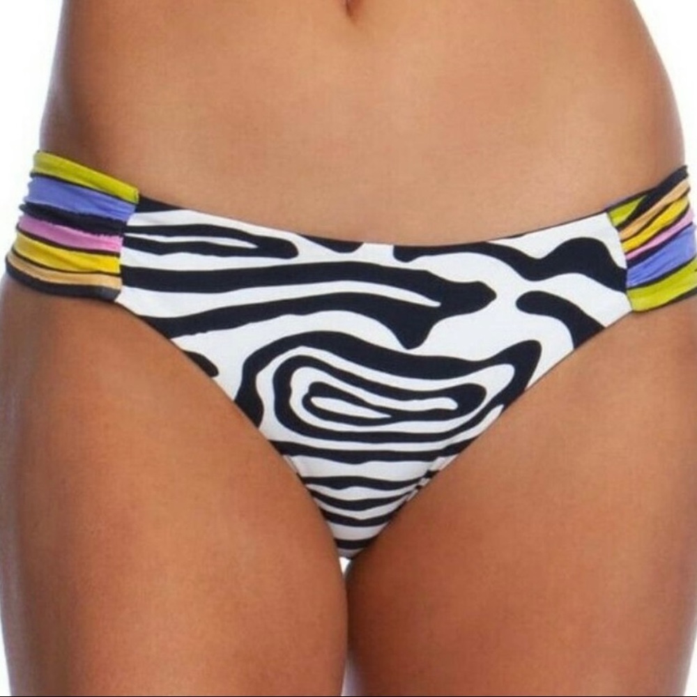 Trina Turk Reversible Zebra Tab Side Hipster Bikini Bottom